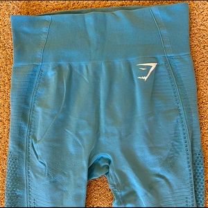 Gymshark Flawless Knit Tights, SIZE: small, COLOR: Sea Blue